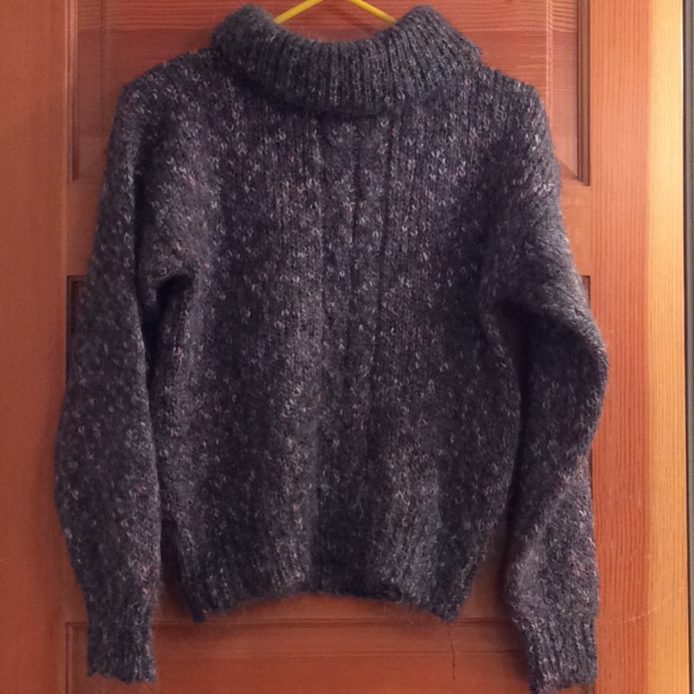 Gray wool sweater